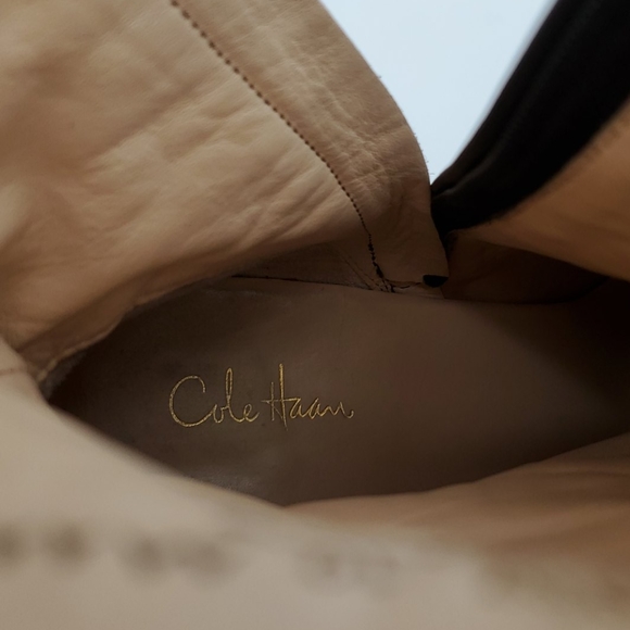 Cole Haan Black Leather Calf Boots Size 10 - Picture 13 of 13